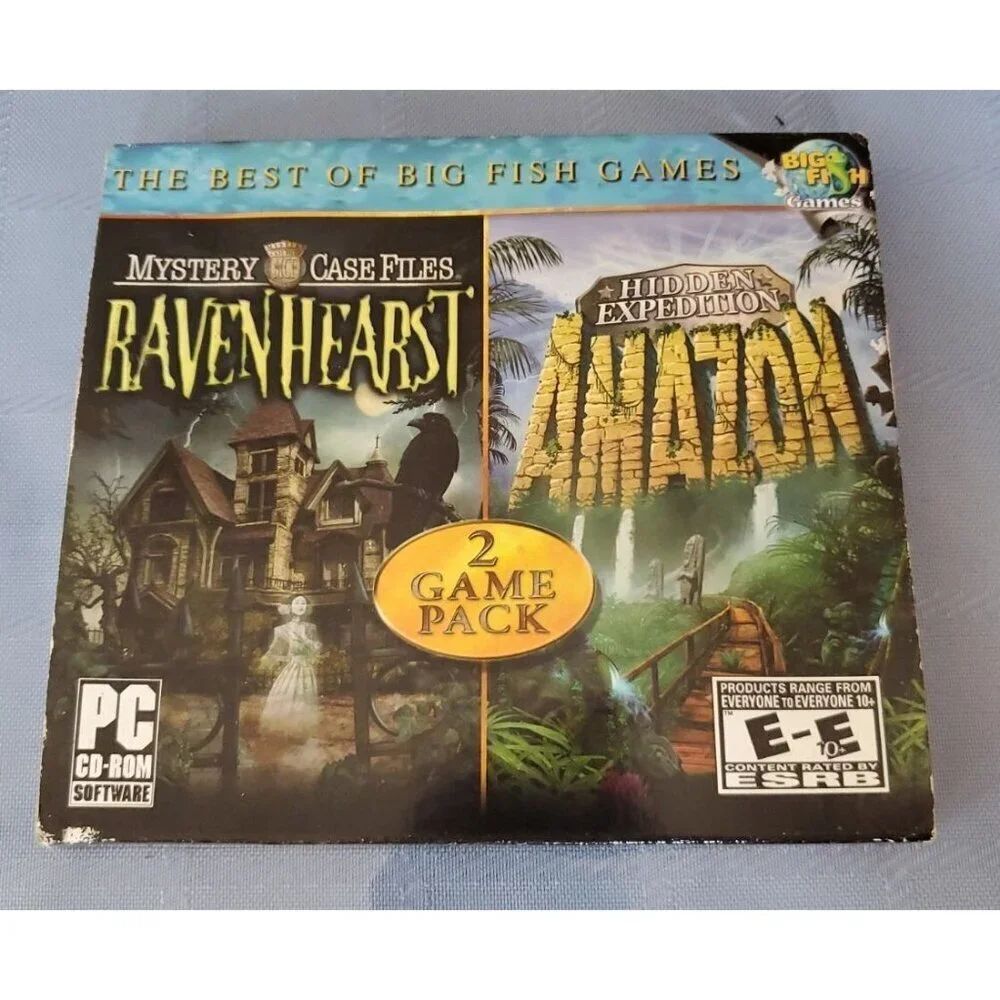 Raven Hearst Hidden Expedition Amazon 2 Game Pack PC The Best of Big Fish Games